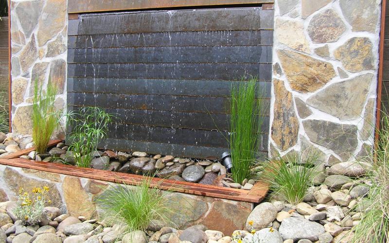 hand crafted water feature - stone