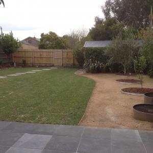 Backyard landscaping - Preston