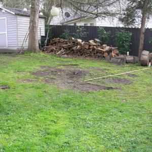 Fire pit landscaping – Warrandyte - BEFORE