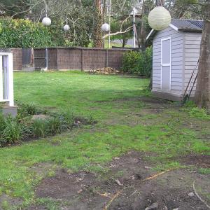 Fire pit landscaping – Warrandyte - BEFORE