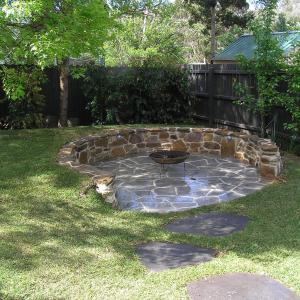 Fire pit landscaping – Warrandyte - AFTER