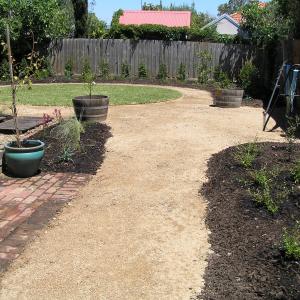 Backyard landscaping - Northcote