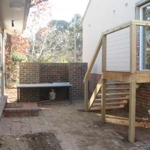 Paving and outdoor area Eltham - BEFORE